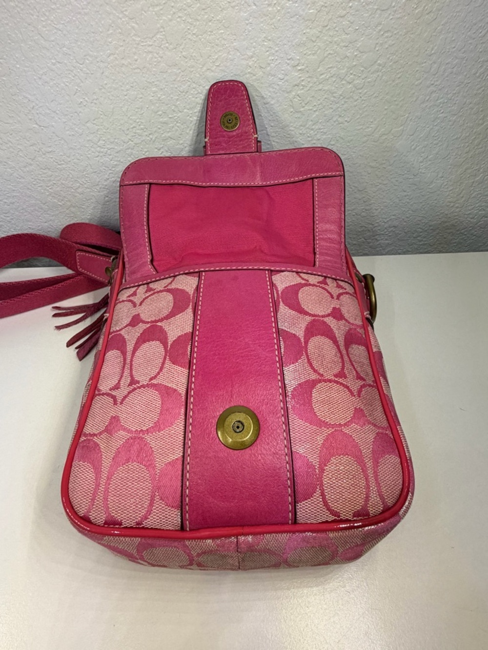 Vintage Coach Signature Camera Bag CrossBody Y2K - Picture 9 of 11